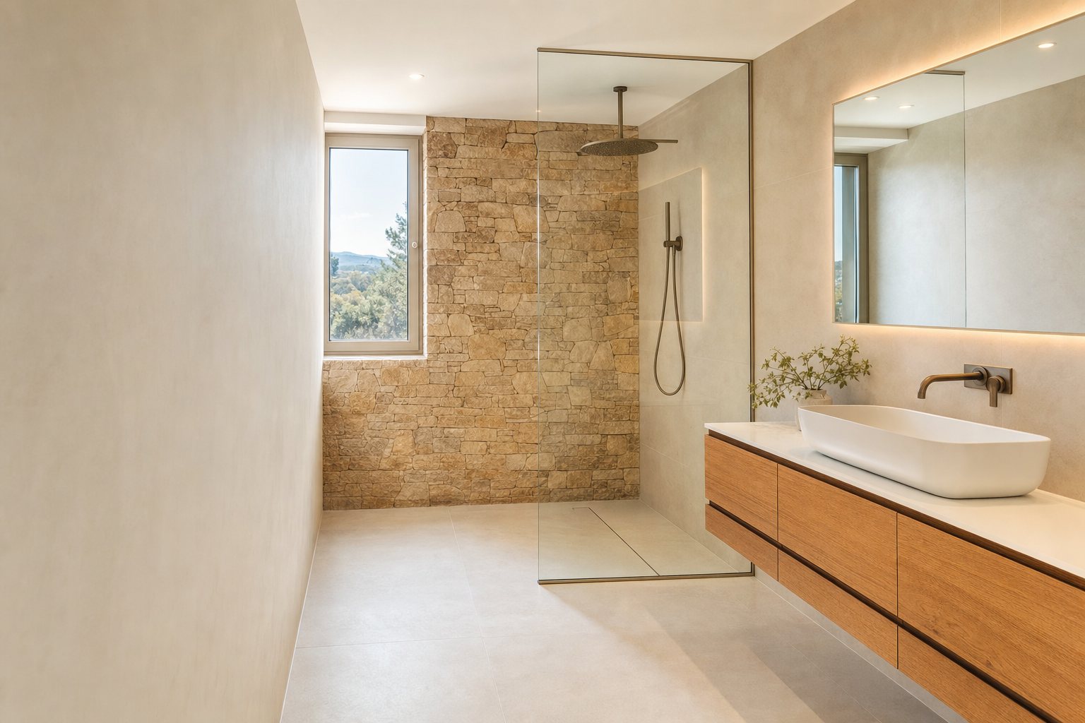 Reforma de baño con plato de ducha en Girona